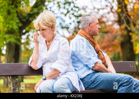 Man and Woman having argument Banque D'Images