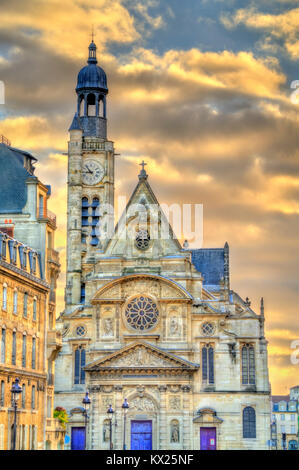 L'Église Saint Etienne du Mont à Paris, France Banque D'Images