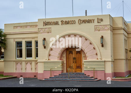 La National Tobacco Company Ltd sur rue Ossian, Ahuriri, Napier, Nouvelle-Zélande Banque D'Images