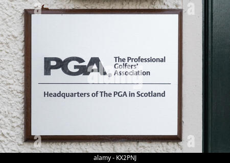 Le PGA - siège de l'Association des golfeurs professionnels à Gleneagles, Écosse, Royaume-Uni Banque D'Images