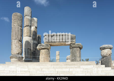 Le temple ionique dans un sanctuaire d'Apollon Smintheion, dans le nord-ouest de la Turquie Banque D'Images