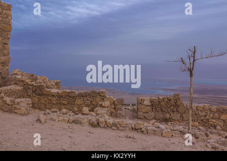 Hérode Mezada Paysage Parc National de la forteresse de la mer Morte et Israël Israël coastTravel Banque D'Images