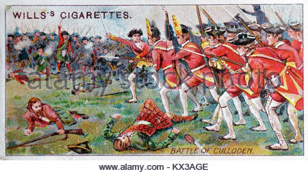 Représentation de la bataille de Culloden Moor 1746 Banque D'Images