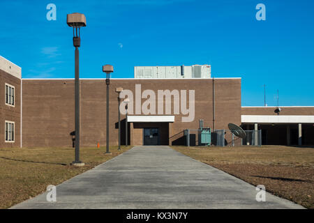 Lexington High School Auditorium Entrée en croissance rapide en décembre 2017 Banque D'Images