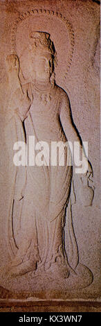 Gyeongju Seokguram Bouddha et site Jeokseokcheon, un temple coréen historique et un complexe de grottes, remarquable pour ses sculptures en pierre bouddhistes et sa conception architecturale. Banque D'Images