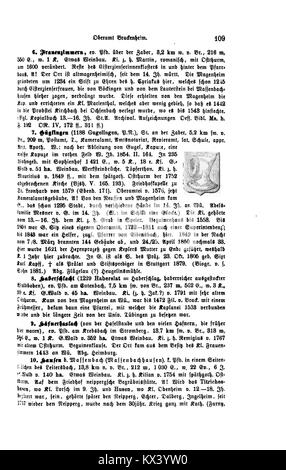 Page 109 du volume III de 'Das Königreich Württemberg', détaillant l'histoire politique, économique et culturelle de Württemberg. Banque D'Images