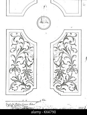 Dessin du parterre du château d'Issy, André Le Nôtre vers 1685 Banque D'Images