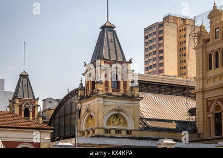 Luz Gare Tower - Sao Paulo, Brésil Banque D'Images