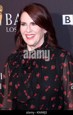 Los Angeles, USA. 06 Jan, 2018. Megan Mullally participe à la saison des prix BAFTA Los Angeles Tea Party at Four Seasons Hotel Los Angeles at Beverly Hills le 6 janvier 2018 à Los Angeles, Californie. Credit : Geisler-Fotopress/Alamy Live News Banque D'Images