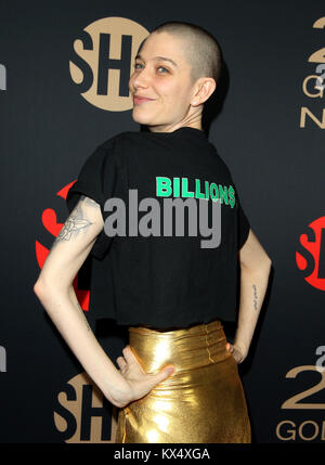 Los Angeles, CA, USA. Jan 7, 2018. 6 janvier 2018 - Los Angeles, Californie - Asie Kate Dillon. Showtime Golden Globe prête-nom célébration tenue à l'hôtel Sunset Tower à Los Angeles. Photo Credit : Crédit : AdMedia AdMedia/ZUMA/Alamy Fil Live News Banque D'Images