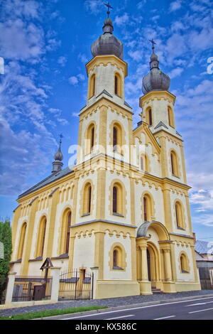 L'église monumentale de Saint Aegidius en vieille ville de Bardejov en Slovaquie Banque D'Images