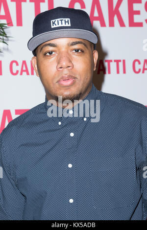 New York, NY - 14 août 2017 : Skyzoo assiste à la première de New York Patti Cake$ à Metrograph Banque D'Images