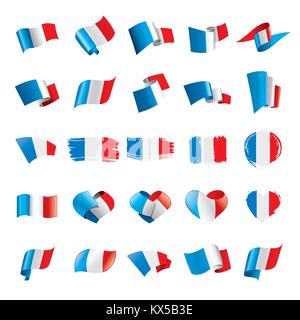 France drapeau, vector illustration Illustration de Vecteur