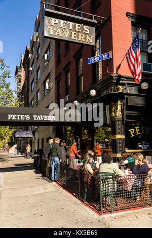 Pete's Tavern près de Gramercy Park sur Irving place NYC Banque D'Images