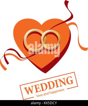 Mariage logo Vector Illustration de Vecteur