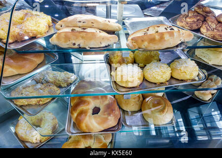 Coimbra Portugal,centre historique,Avenida Fernao de Magalhaes,Arco Iris,boulangerie,vitrine,pain,produits de boulangerie,Hispanic Latin Latino ethnie minoritaire,imm Banque D'Images