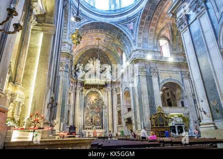 Lisbonne Portugal,Lapa,Basilica da Estrela,do Sagrado Coracao de Jesus,Couvent du coeur le plus sacré de Jésus,Catholique,Cathédrale,Baroque,néoclassique Banque D'Images