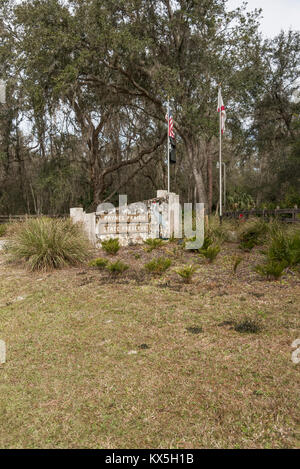 Prairie Paynes signe de route sur SR441 Florida Banque D'Images