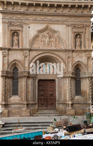 De style roman et gothique Palazzo della Fraternita dei Laici sur la Piazza Grande dans le centre historique d'Arezzo, Toscane, Italie. 5 août 2016 © Wojciech Stroz Banque D'Images