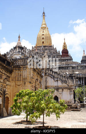 Ananda temple de Bagan, Myanmar, Birmanie Banque D'Images