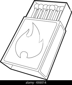 L'icône correspond à la boîte de style du contour , Illustration de Vecteur