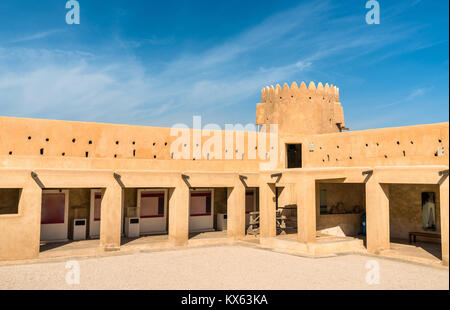 Al Zubara Fort au Qatar, Moyen-Orient Banque D'Images