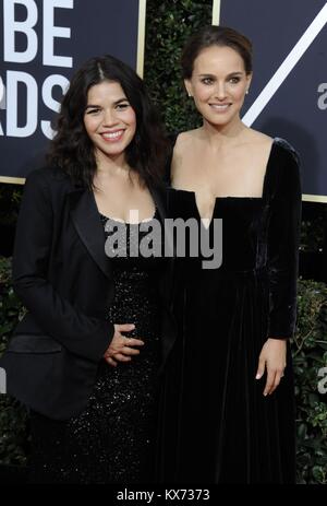 Los Angeles, CA. Jan 7, 2018. au niveau des arrivées pour 75e Assemblée Golden Globe Awards - Arrivals, le Beverly Hilton Hotel, Los Angeles, CA 7 janvier 2018. Credit : Dee Cercone/Everett Collection/Alamy Live News Banque D'Images