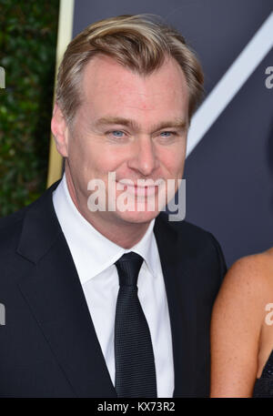 Los Angeles, Californie, USA. 07Th Jan, 2018. Christopher Nolan assiste à la 75e cérémonie des Golden Globe Awards au Beverly Hilton Hotel à Beverly Hills. CA. Le Janvier 2018 : Crédit Tsuni / USA/Alamy Live News Banque D'Images