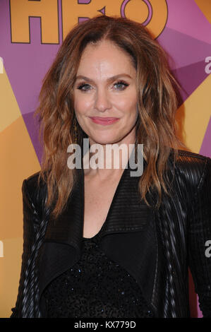 Beverly Hills, CA, États-Unis. 7 janvier 2018. 07 janvier 2018 - Beverly Hills, Californie - Amy Brenneman. 2018 HBO Golden Globes After Party au Beverly Hilton Hotel à Beverly Hills. Crédit photo : Birdie Thompson/AdMedia Banque D'Images