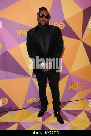 Beverly Hills, CA, États-Unis. 7 janvier 2018. 07 janvier 2018 - Beverly Hills, Californie - Wale. 2018 HBO Golden Globes After Party au Beverly Hilton Hotel à Beverly Hills. Crédit photo : Birdie Thompson/Admedia Banque D'Images