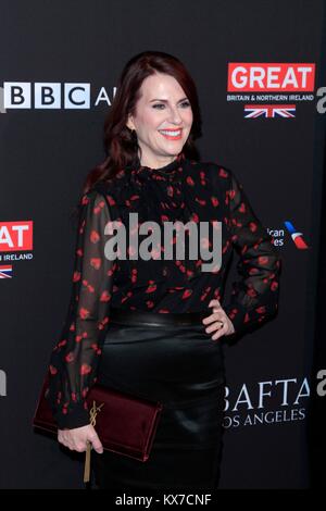 Los Angeles, CA, USA. 6 janvier, 2018. Megan Mullally aux arrivées pour le BAFTA Los Angeles Tea Party, le Four Seasons Hotel Los Angeles at Beverly Hill, Los Angeles, CA 6 janvier 2018. Credit : Priscilla Grant/Everett Collection/Alamy Live News Banque D'Images