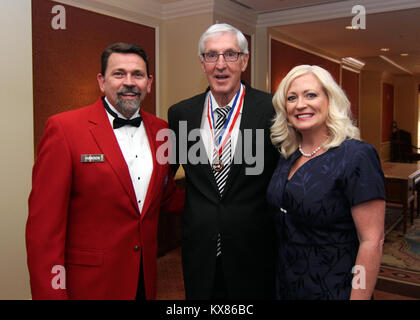 Les corps des colonels honoraires de l'Utah héberge 2016 Minuteman Bronze Awards au Little America, Salt Lake City le 16 juin. L'événement rend hommage et civique des dirigeants locaux et des philanthropes pour leurs contributions et leur dévouement à leurs communautés. Banque D'Images