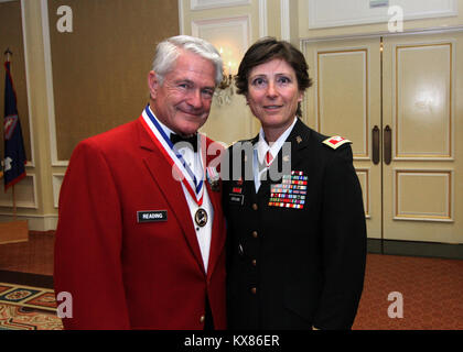 Les corps des colonels honoraires de l'Utah héberge 2016 Minuteman Bronze Awards au Little America, Salt Lake City le 16 juin. L'événement rend hommage et civique des dirigeants locaux et des philanthropes pour leurs contributions et leur dévouement à leurs communautés. Banque D'Images