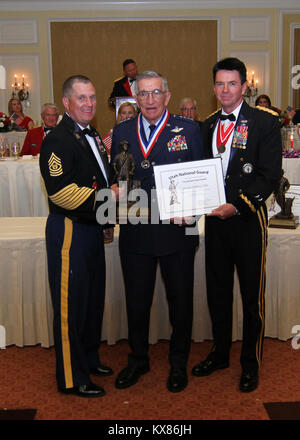 Les corps des colonels honoraires de l'Utah héberge 2016 Minuteman Bronze Awards au Little America, Salt Lake City le 16 juin. L'événement rend hommage et civique des dirigeants locaux et des philanthropes pour leurs contributions et leur dévouement à leurs communautés. Banque D'Images