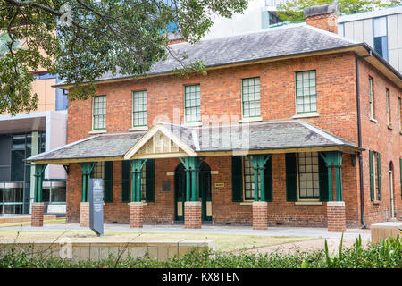 Brislington maison construite 1821 plus vieille ville chambre à Parramatta, maintenant un musée médical et infirmier,Western Sydney, Australie Banque D'Images