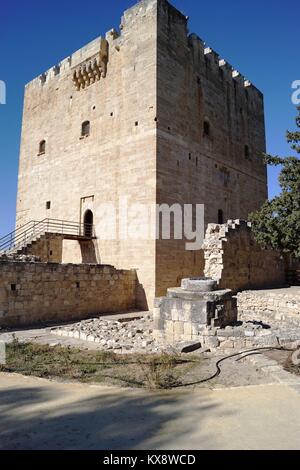 Château Kolossi Kolossi, Chypre, Banque D'Images