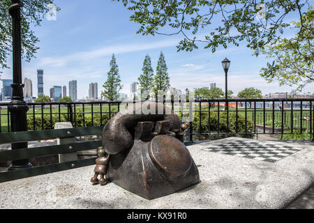 Les œuvres de Tom Otterness au Nelson Rockfeller State Park, NEW YORK Banque D'Images