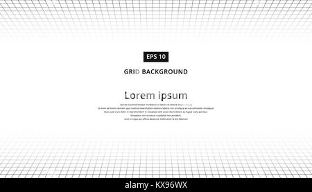 Résumé fond. Grille de perspective en tomettes et plafond pour copier de vecteur Illustration de Vecteur