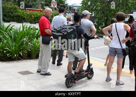 Livraison à Singapour UBER MANGE Banque D'Images