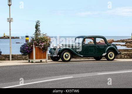 Immaculée vintage Citroen Traction Avant voiture Banque D'Images