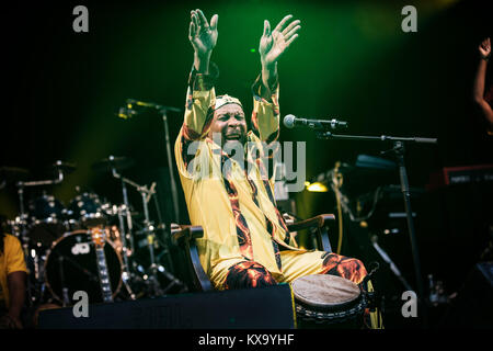 Le légendaire chanteur de reggae, musiciens et compositeur Jimmy Cliff effectue au Danish Music Festival Festival 2014 Skanderborg / Smukfest. Le Danemark, 09/08 2014. Banque D'Images