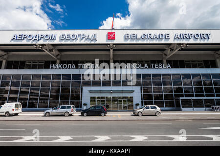 BELGRADE, SERBIE - 14 mai : l'aéroport Nikola Tesla de Belgrade, Mai 14, 2013, Belgrade, Serbie. Aerodrom Nikola Tesla est le principal aéroport international Banque D'Images