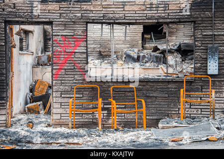 Conséquences des incendies de forêt, Gatlinburg, Tennessee, novembre 2016, par Bill Lea/Dembinsky Assoc Photo Banque D'Images