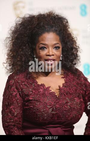 Londres, Grande-Bretagne. 16 Février, 2014. Artiste, et nous l'actrice Oprah Winfrey pose dans la salle de presse de la 66e assemblée annuelle British Academy Film Awards aka l'EE British Academy Film Awards Baftas aka au Royal Opera House de Londres, Grande-Bretagne, 16 février 2014. Credit : Hubert Boesl - AUCUN FIL SERVICE | dans le monde d'utilisation/dpa/Alamy Live News Banque D'Images