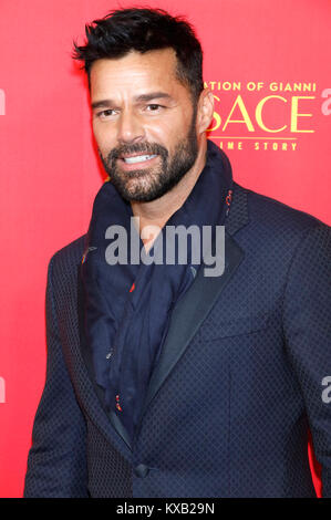 Los Angeles, USA. 05Th Jan, 2018. Ricky Martin assiste à 'l'Assassinat de Gianni Versace : American Crime Story' en première mondiale au ArcLight Hollywood le 8 janvier 2018 à Hollywood, Californie. Credit : Geisler-Fotopress/Alamy Live News Banque D'Images