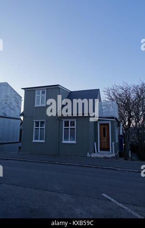 Maisons dans l'Islande Rekjavik Banque D'Images