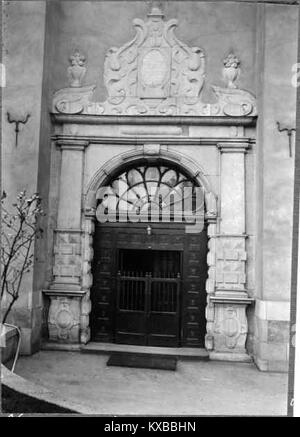 Photographie de Sankt Jacobs kyrka à Stockholm, Suède, extraite des archives du KMB, mettant en évidence son design Renaissance et son rôle en tant qu'église luthérienne de premier plan. Banque D'Images