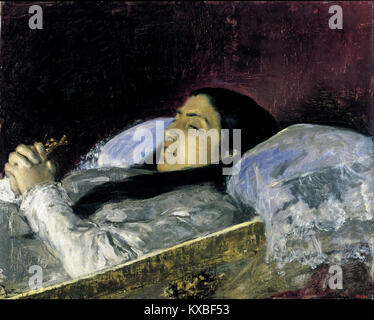 Marià Fortuny - Mlle Del Castillo sur son lit de mort - Google Art Project Banque D'Images