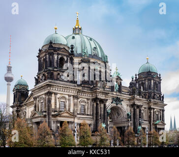 La Cathédrale de Berlin, appelé aussi le Berliner Dom à Berlin en Allemagne. Banque D'Images