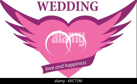 Mariage logo Vector Illustration de Vecteur